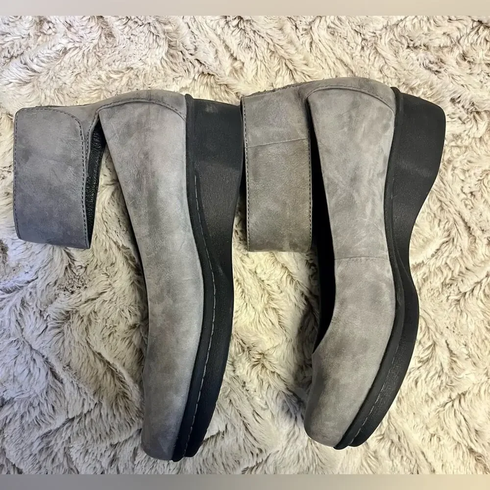 Dansko Gray Ankle Strap Loafers - Picture 4 of 8